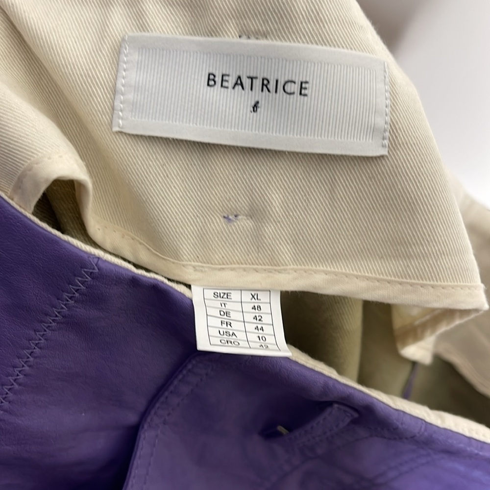 Beatrice B‎ Violet Wax Coated Pant - Picture 10 of 11